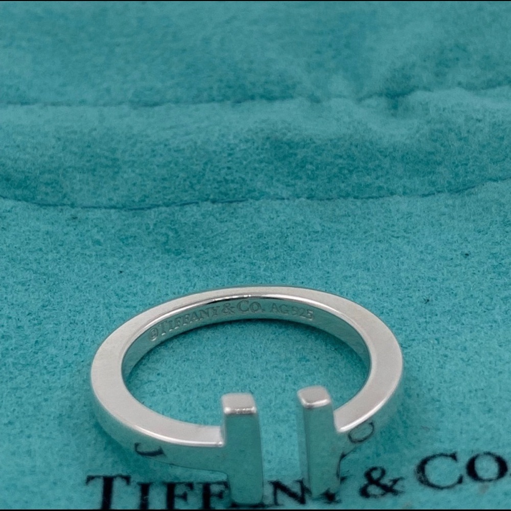 Tiffany & Co T Ring Size 6 - Picture 4 of 7